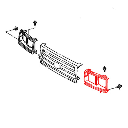 Head Light  Door for Toyota Land Cruiser J80 FJ80 FZJ80 HZJ80 1991-1997