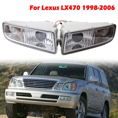 Front Bumper Fog Lights for Lexus LX470 1998-2007 2 x Bulbs Driving Lamps