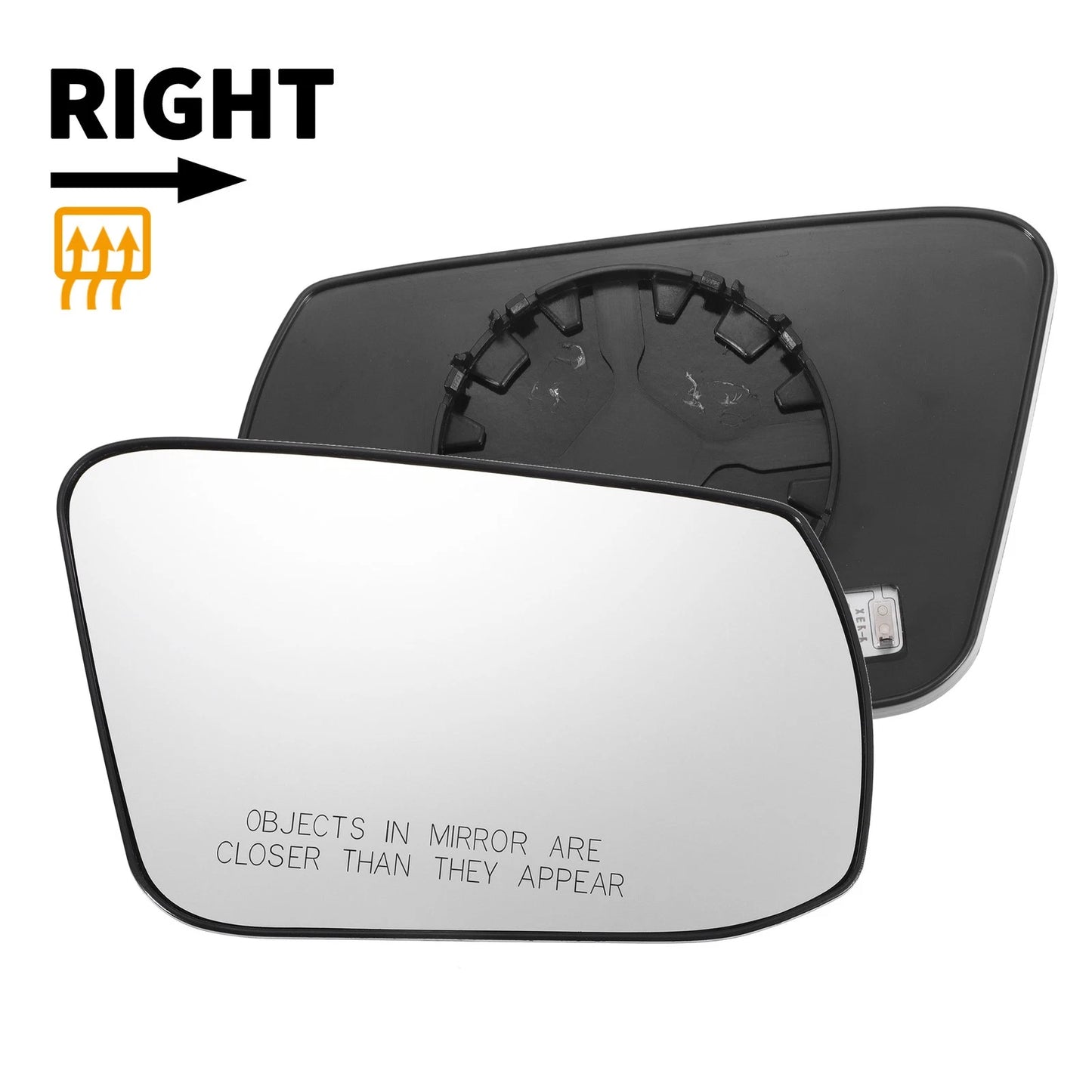 Right Side Heated White Mirror Glass for Nissan Altima, Sentra (2013-2018)