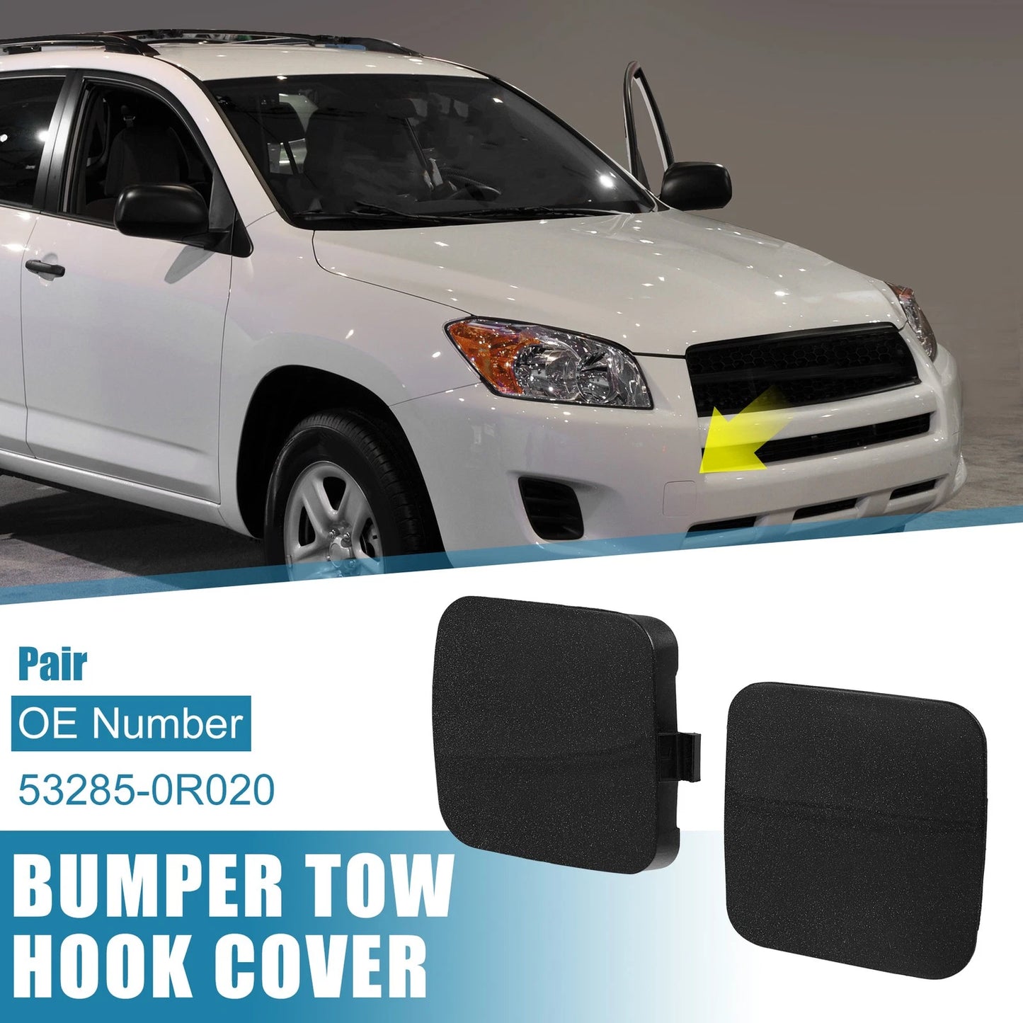 Front Tow Hook Cap for Toyota RAV4 (2009-2012)