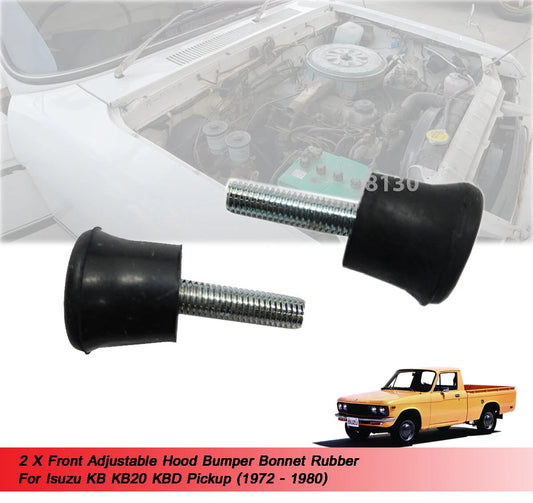 2 x Adjustable Hood Bumper for Isuzu Bedford KB (1972-1982)