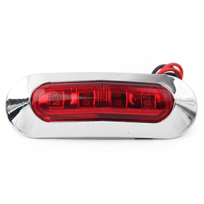 4 x LED Side Clearance Marker Light Red for Car Truck Trailer Pickup 12V 24V