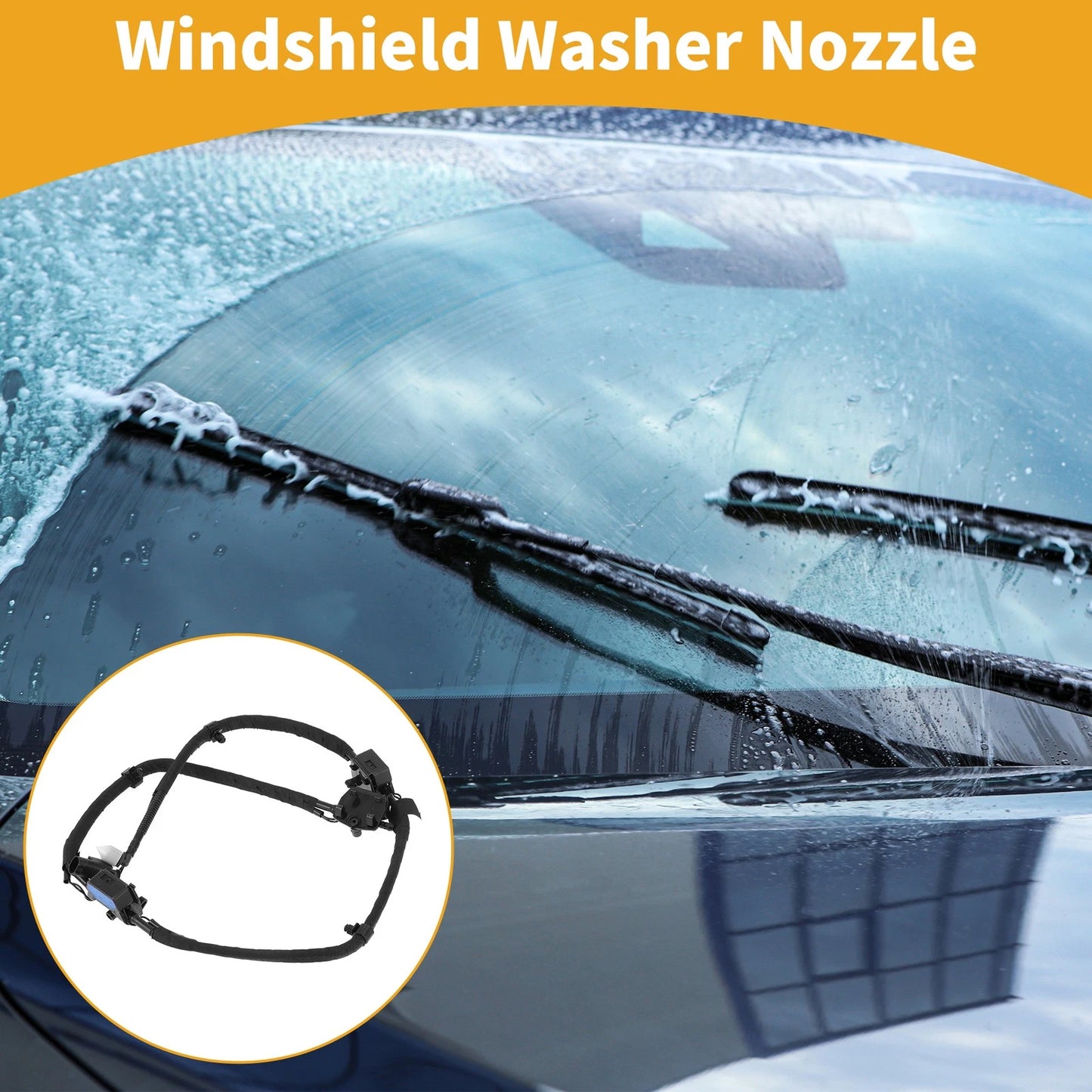 Windshield Washer Nozzle for BMW 750i (2009-2015) - Black 1 x Piece