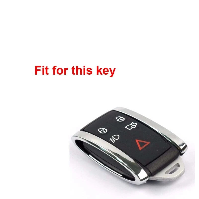 Black Remote Key Silicone Skin Case Cover Bag Fit For Jaguar XF XK XKR