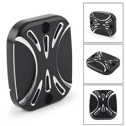 CNC Front Brake Reservoir Master Cylinder Cover for Harley Road King, Softail