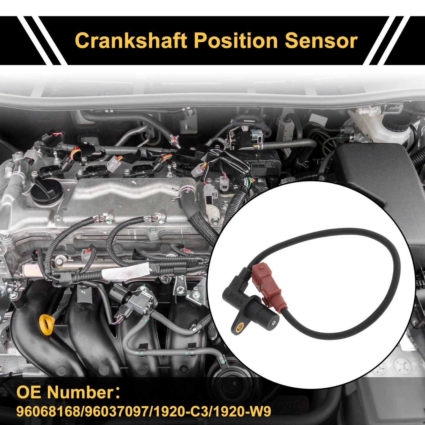Crankshaft Position Sensor for PEUGEOT 206 1.9D (1998-2001)