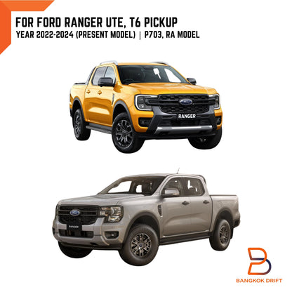 Black Fuel Oil Tank Cap Cover Trim for Ford Ranger Ute (2022-2024)