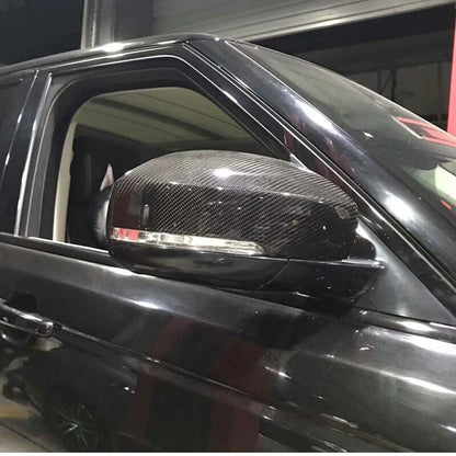 Replacement Real Carbon Fiber Mirror Cover Shell For Land Rover Evoque 2014-2018