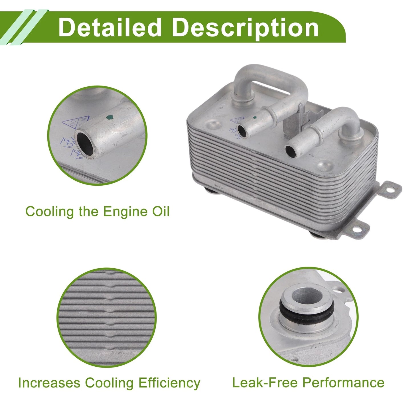 Engine Oil Cooler for BMW 525i (2001-2007) - 1 x Transmission Oil Cooler
