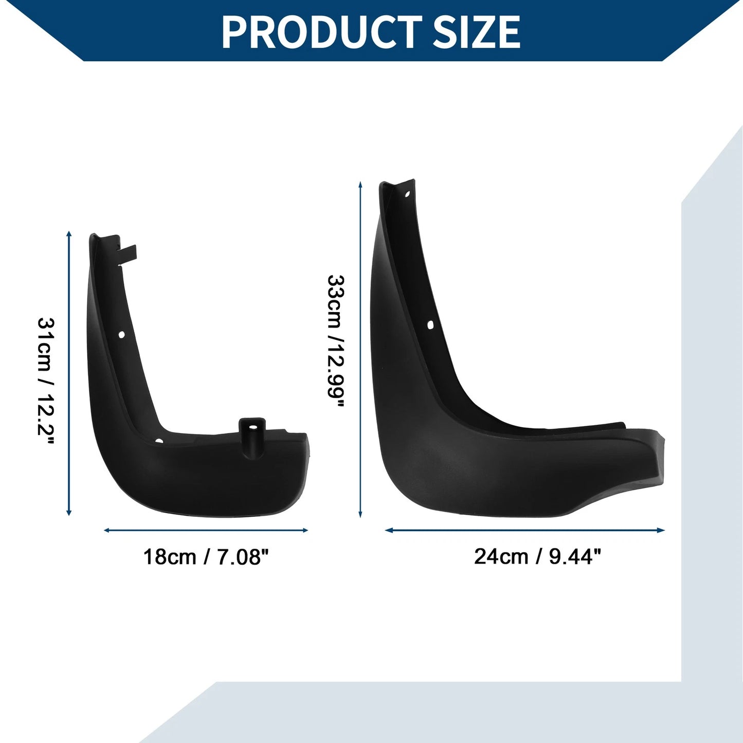Mud Flaps Splash Guards Set for BMW Mini Countryman (2017-2023)