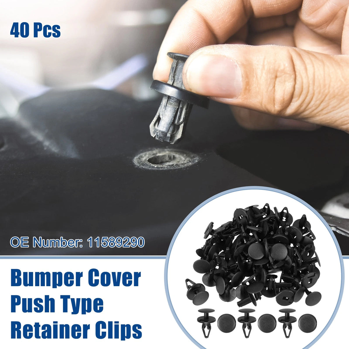 40 x Car Bumper Cover Push Type Retainer Clips for Buick Enclave (2008-2017)