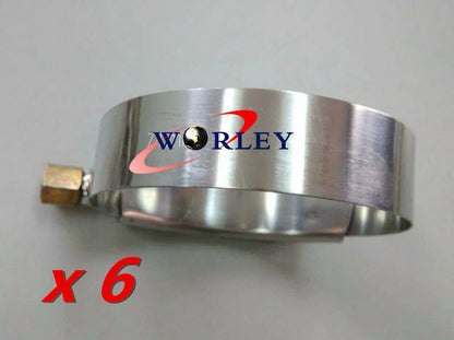 Silicone Turbo Pipe Hose Coupler 6x2.5" with T-bolt Clamps for 66-74 Models