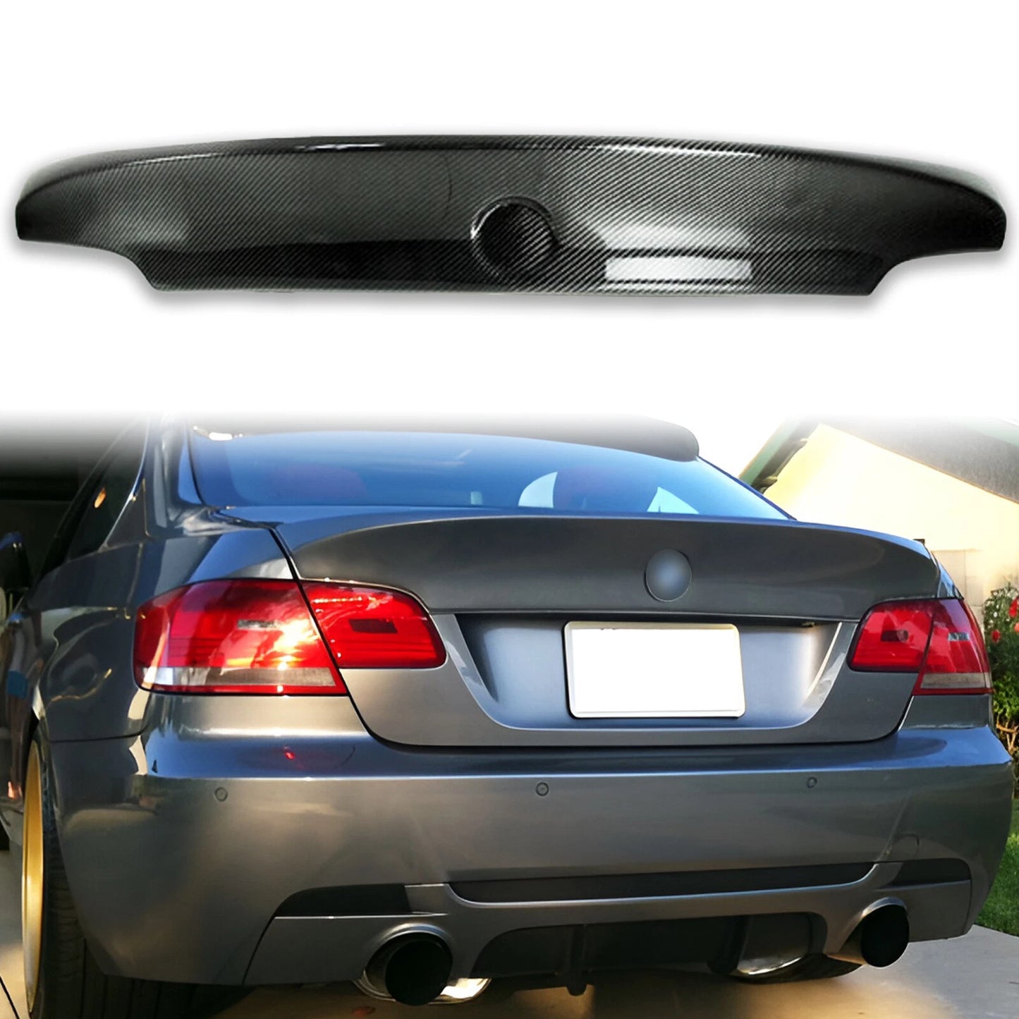CSL Type Carbon Fiber Boot Spoiler for BMW 3 Series E92 (2005-2012)