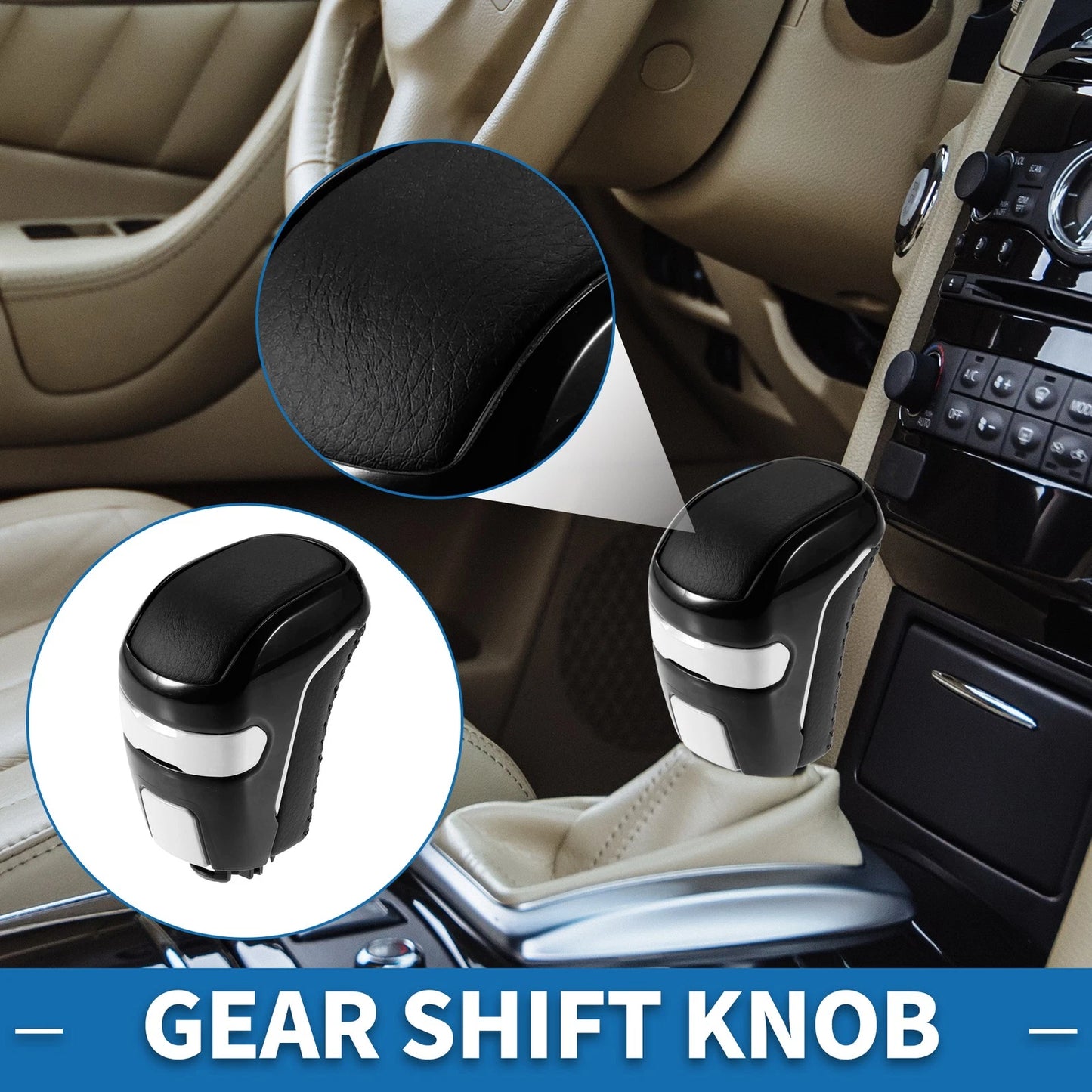 Faux Leather Gear Shifter Knob for Toyota Tacoma TRD PRO (2016-2023)