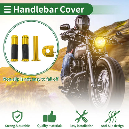 Hand Grips Cover Kit Zigzag Stripes / 7/8" 22mm for Motorcycle