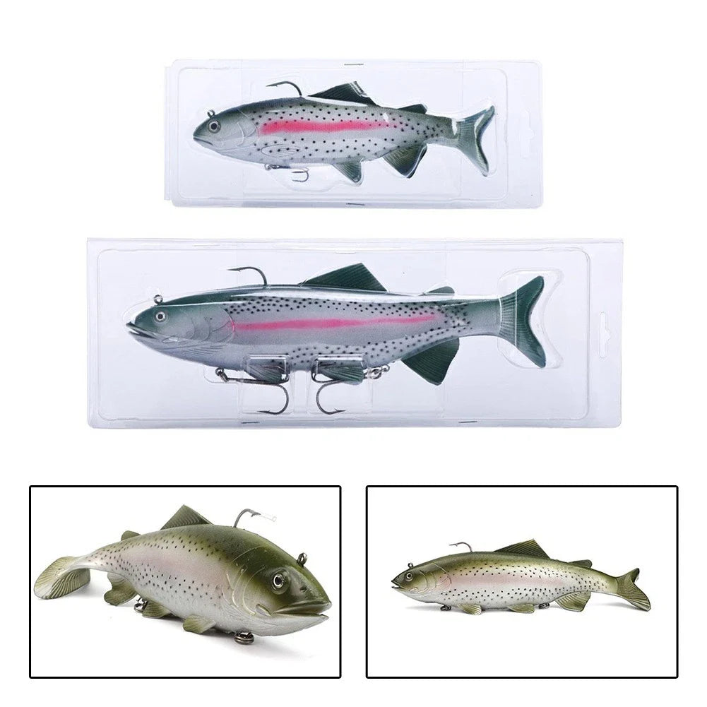 Soft Body Fishing Lure with Silicone/Steel for Enhanced Performance