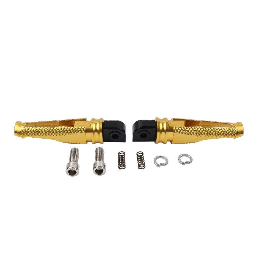 Gold Foot Pegs Rear Passenger Footrests for Yamaha YZF R1 R6 (2015-2023)