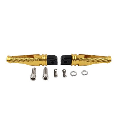 Gold Foot Pegs Rear Passenger Footrests for Yamaha YZF R1 R6 (2015-2023)