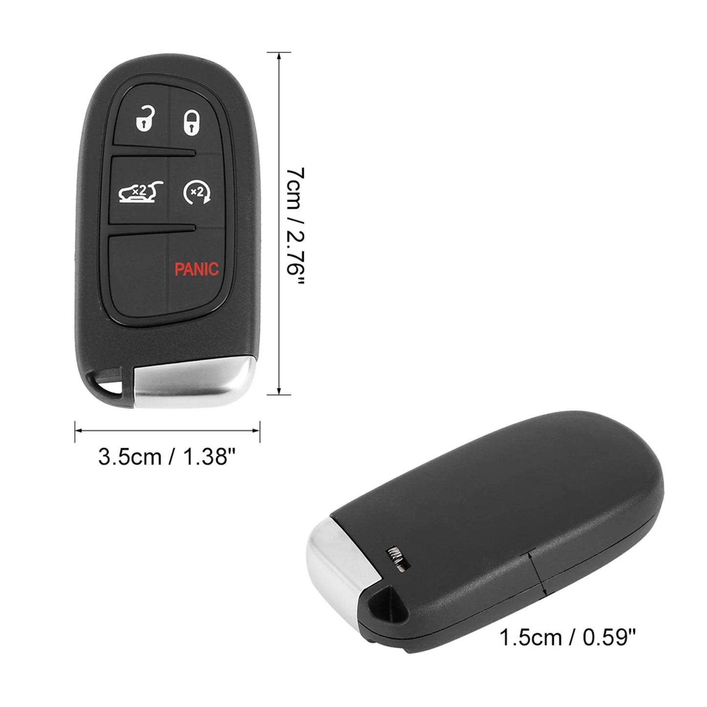 Key Fob Shell Case for Jeep Grand Cherokee (2014-2018)