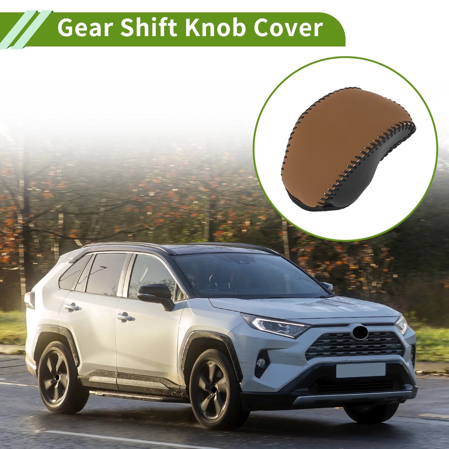 1 Pc Car Gear Shift Knob Cover for Toyota Highlander (2020–2024)