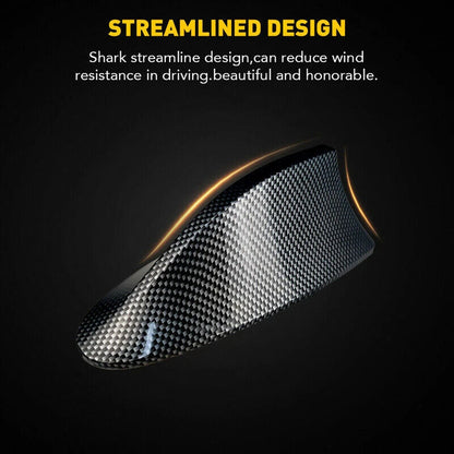 Carbon Fiber Shark Fin Antenna for Car Radio FM/AM Signal Accessories