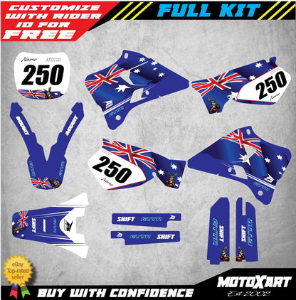 Graphics Kit for Yamaha YZ 250 (1996-2001) - Aussie Style Decals