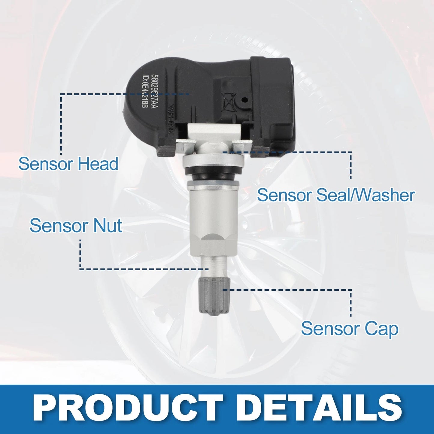 Tire Pressure Sensor for Dodge Journey 2009-2011 TPMS 1 x 433MHz
