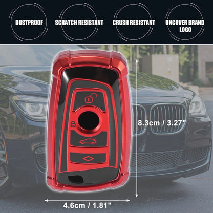 Key Fob Cover for BMW 1 2 3 4 5 6 7 Series Remote TPU Black Red
