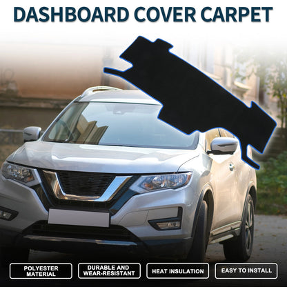 Dashboard Cover Mat for Nissan NOTE e-POWER E13 (2020-2024) Black Blue 1 Set