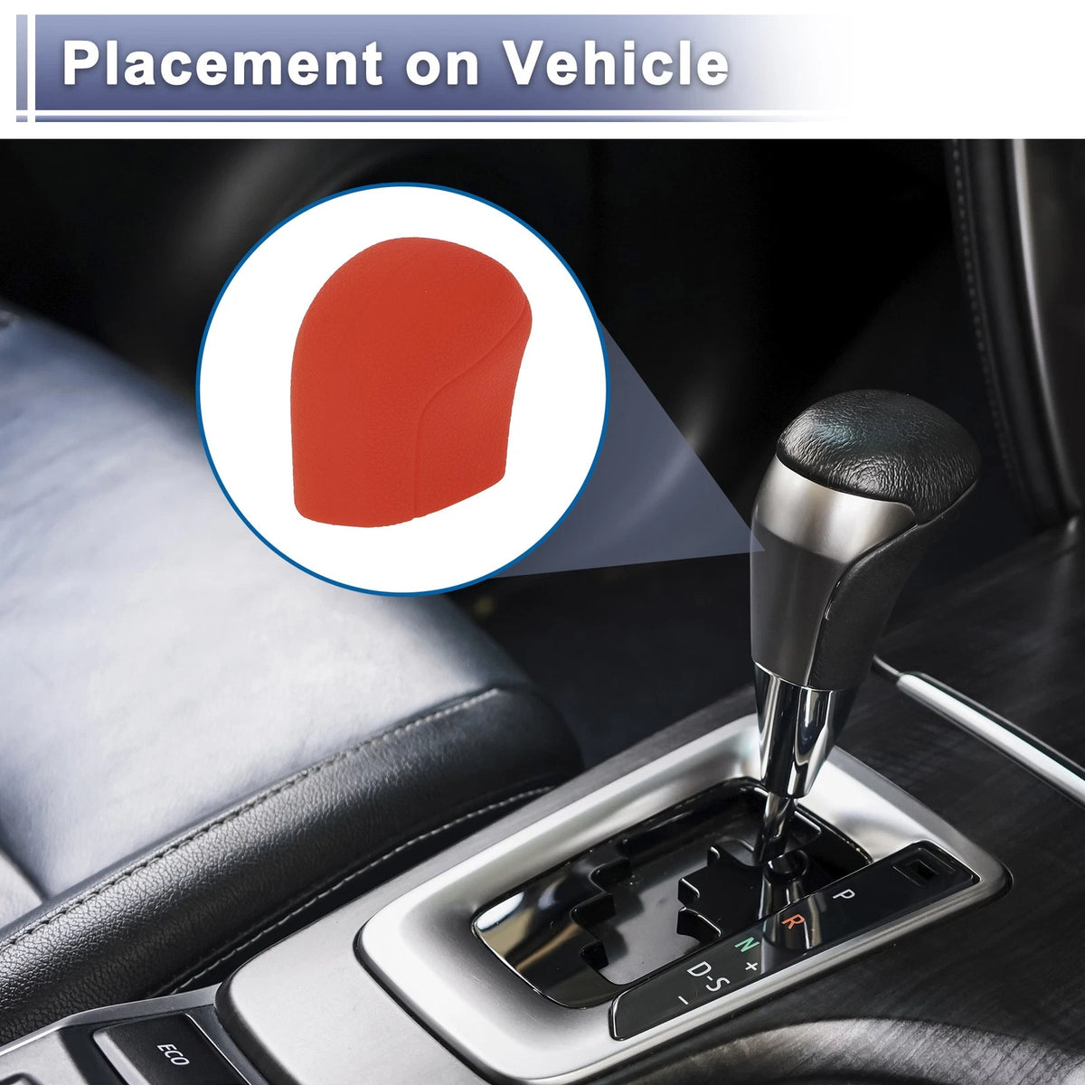 Red Silicone Automatic Gear Shift Knob Cover for Toyota Camry (2018-2024)