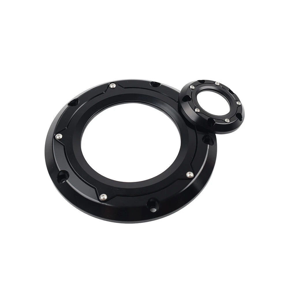 Black Derby Timer Timing Cover for Harley Softail Dyna Touring Road Glide