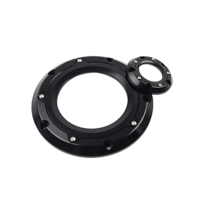 Black Derby Timer Timing Cover for Harley Softail Dyna Touring Road Glide