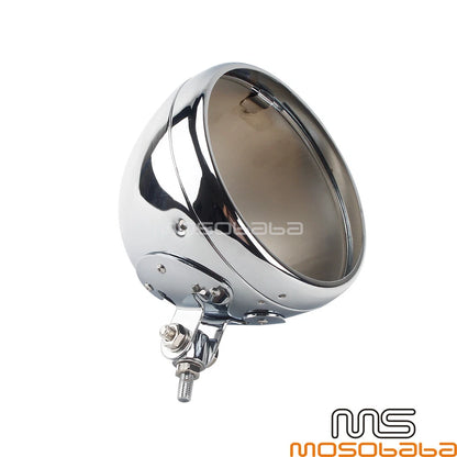 7" Chrome Universal LED Headlight Lamp Bucket Cover for Harley XL883