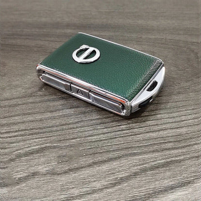 Leather Car Key Fob Case Cover Remote Keychain for Volvo XC90 XC60 S90 V90