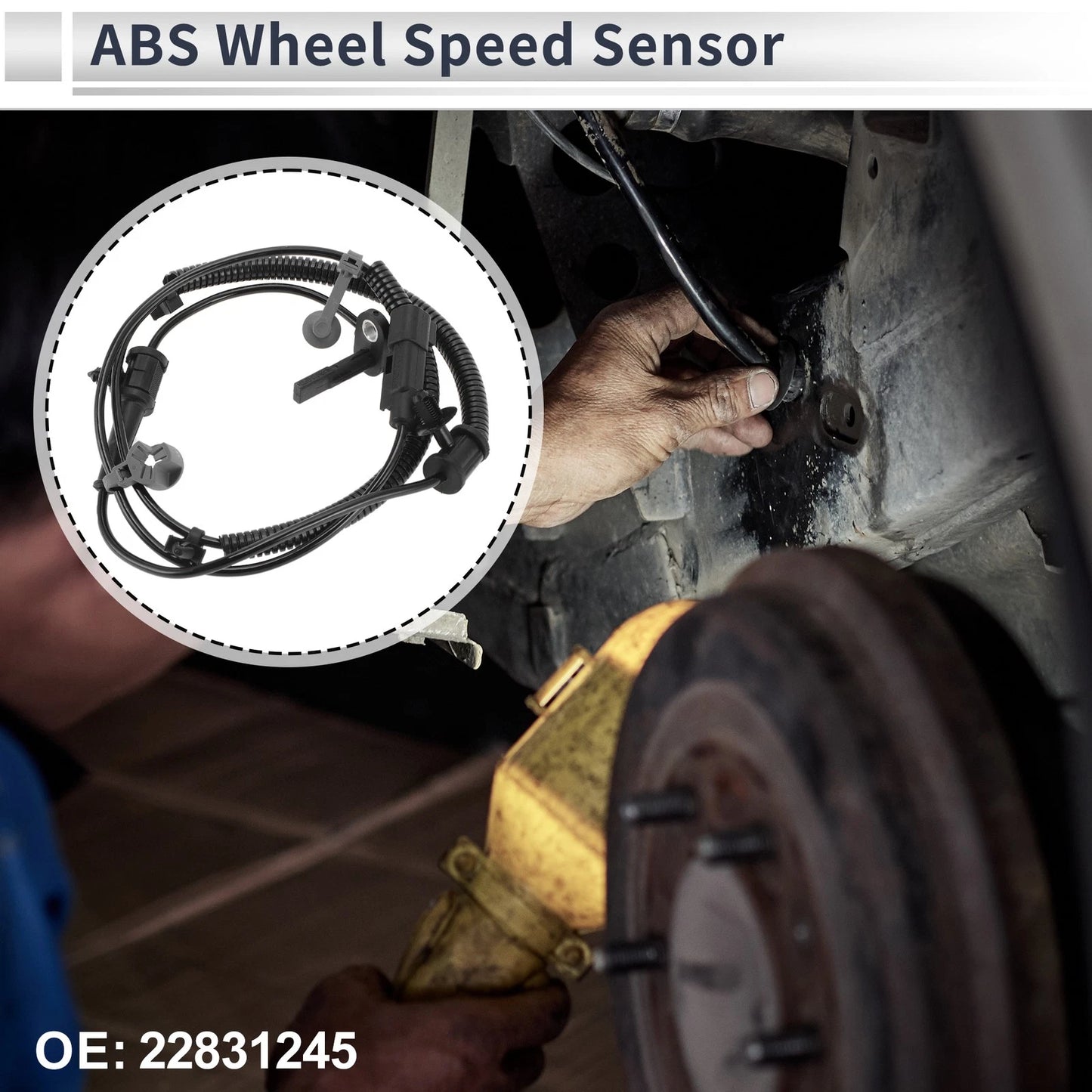 ABS Wheel Speed Sensor 1 Pc for Chevrolet Malibu (2013–2015)