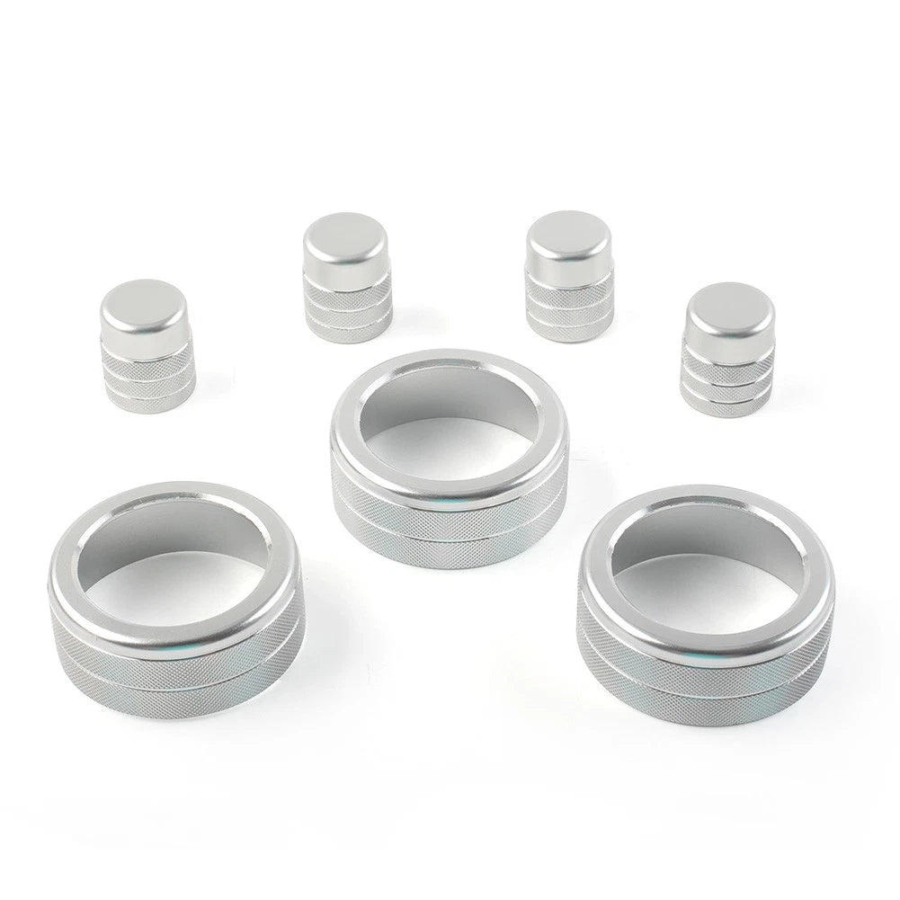 Knob Ring Cover Trim for Honda Civic 11th Gen 2022+ & CRV 2023-2024 Silver