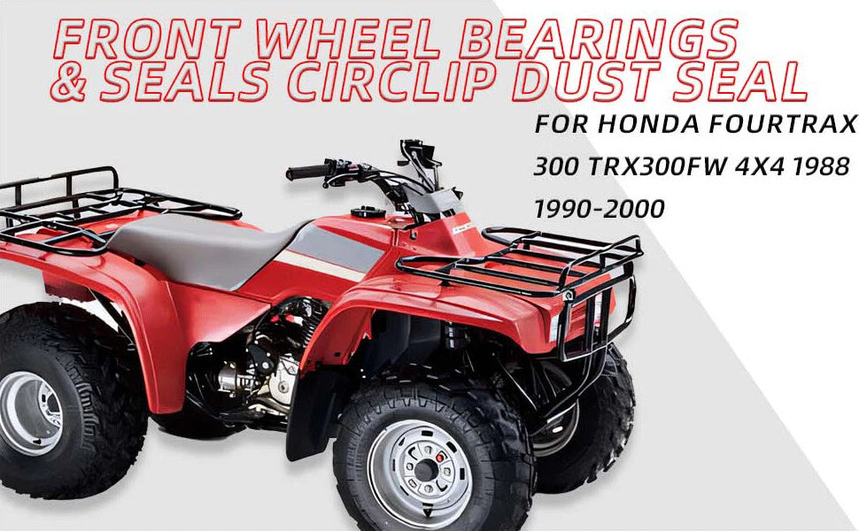 Wheel Bearing & DUST Seal for HONDA Fourtrax 300 TRX300FW 4x4 (1988–2000)