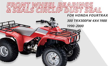 Wheel Bearing & DUST Seal for HONDA Fourtrax 300 TRX300FW 4x4 (1988–2000)