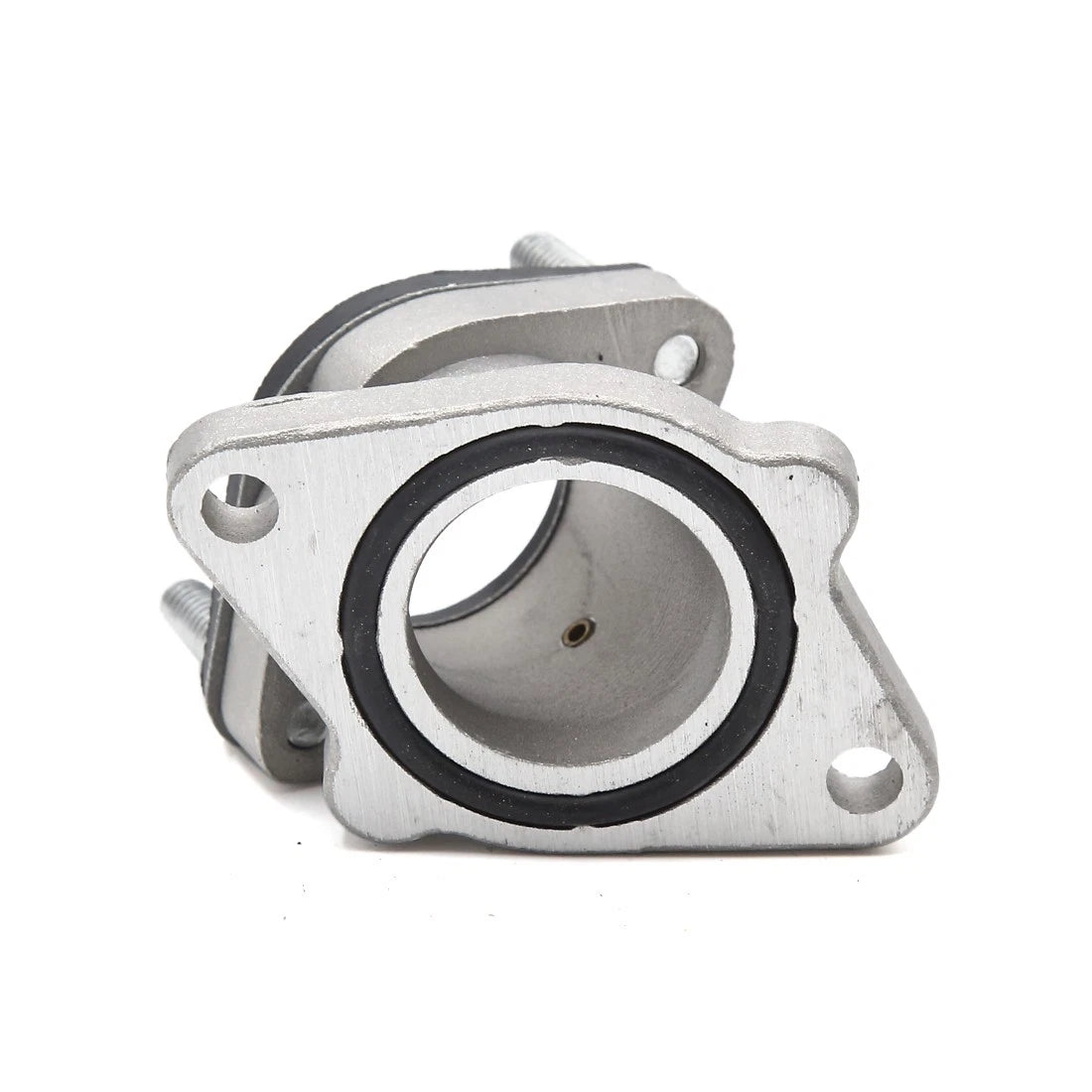 Silver Tone Intake Manifold Carburetor Interface Connector for GN 125