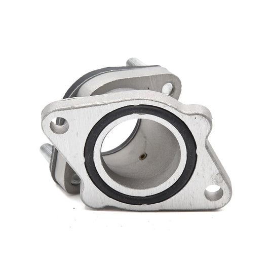 Silver Tone Intake Manifold Carburetor Interface Connector for GN 125