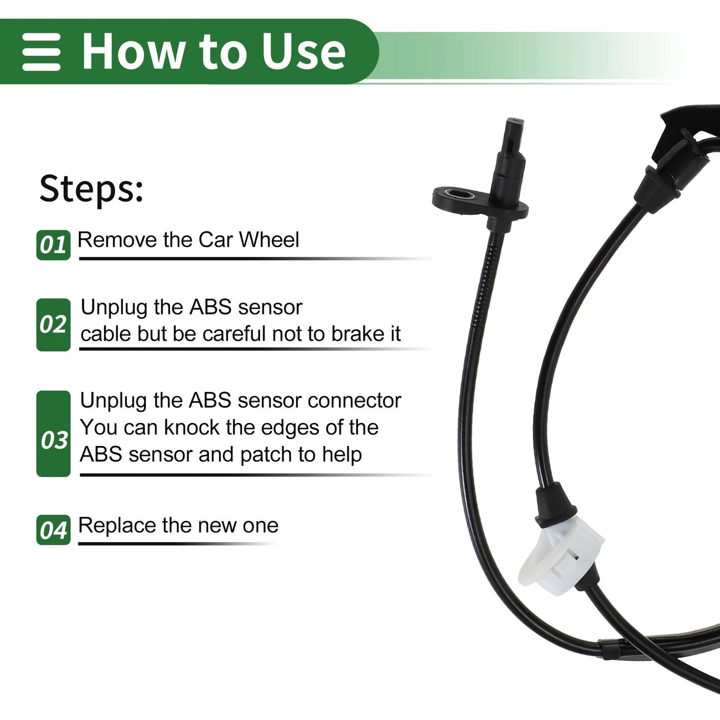 ABS Wheel Speed Sensor for Honda Accord 2 Door (2006-2007)
