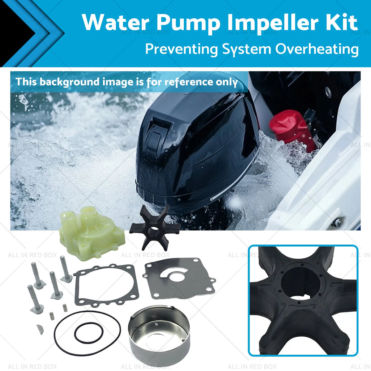 Water Pump Impeller Kit for Yamaha 150A 150J 175D 200HP 250HP