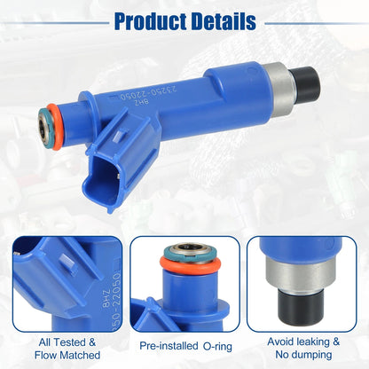 4pcs Fuel Injector Nozzle for Toyota Corolla 1.8L (2005–2008)
