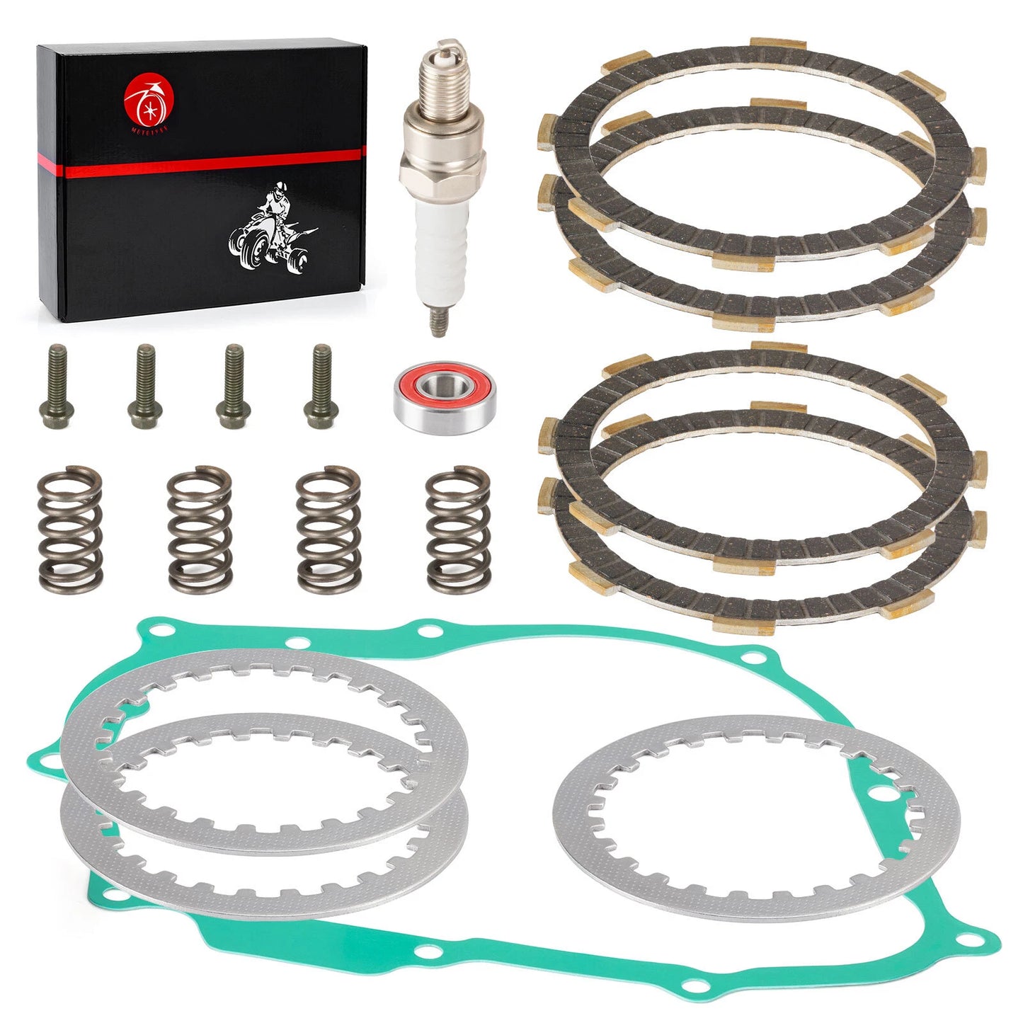 Clutch Friction Plates Gasket Kit for Honda CRF80F/CRF100F (2004–2013)