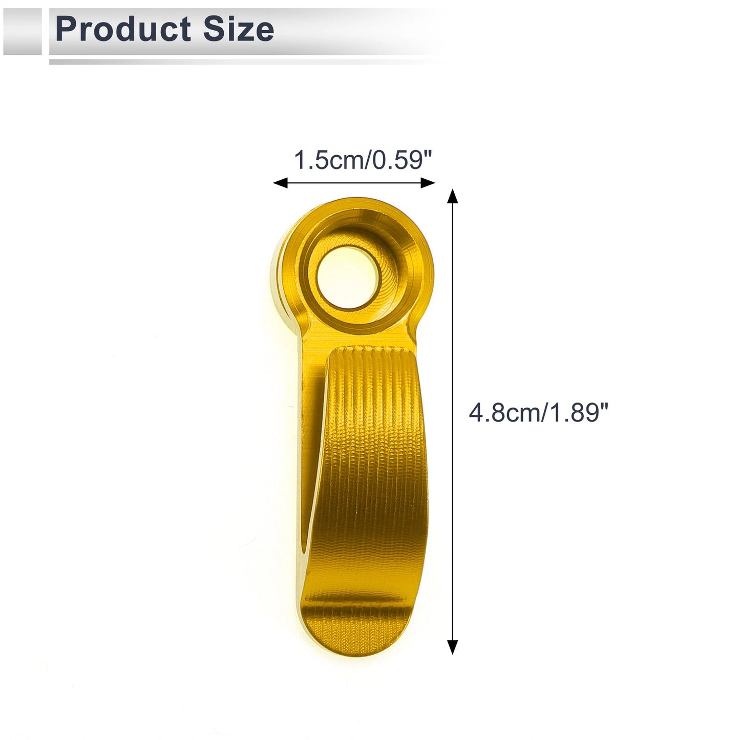 1 Set Universal Handlebar Hook Load-Bearing Gold Tone for Motorcycle