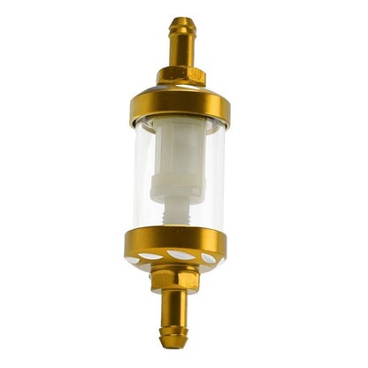 Inline Motorcycle Fuel Filter for Gas Petrol - Reusable