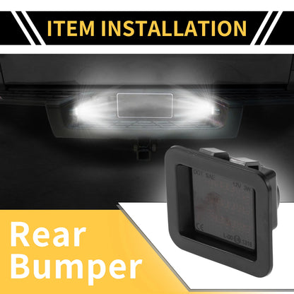 2 x License Plate Light Tag Lamps for Ford F-150 (2015-2023) Smoked Lens