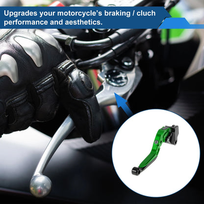 Brake Clutch Levers / Short Long for Kawasaki Versys 650 Green Black