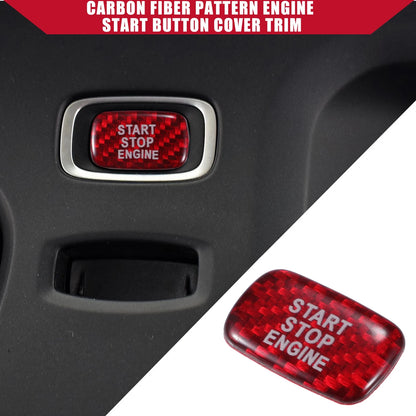 Carbon Fiber Engine Start Stop Button Cover for Volvo S60 (2011-2018)