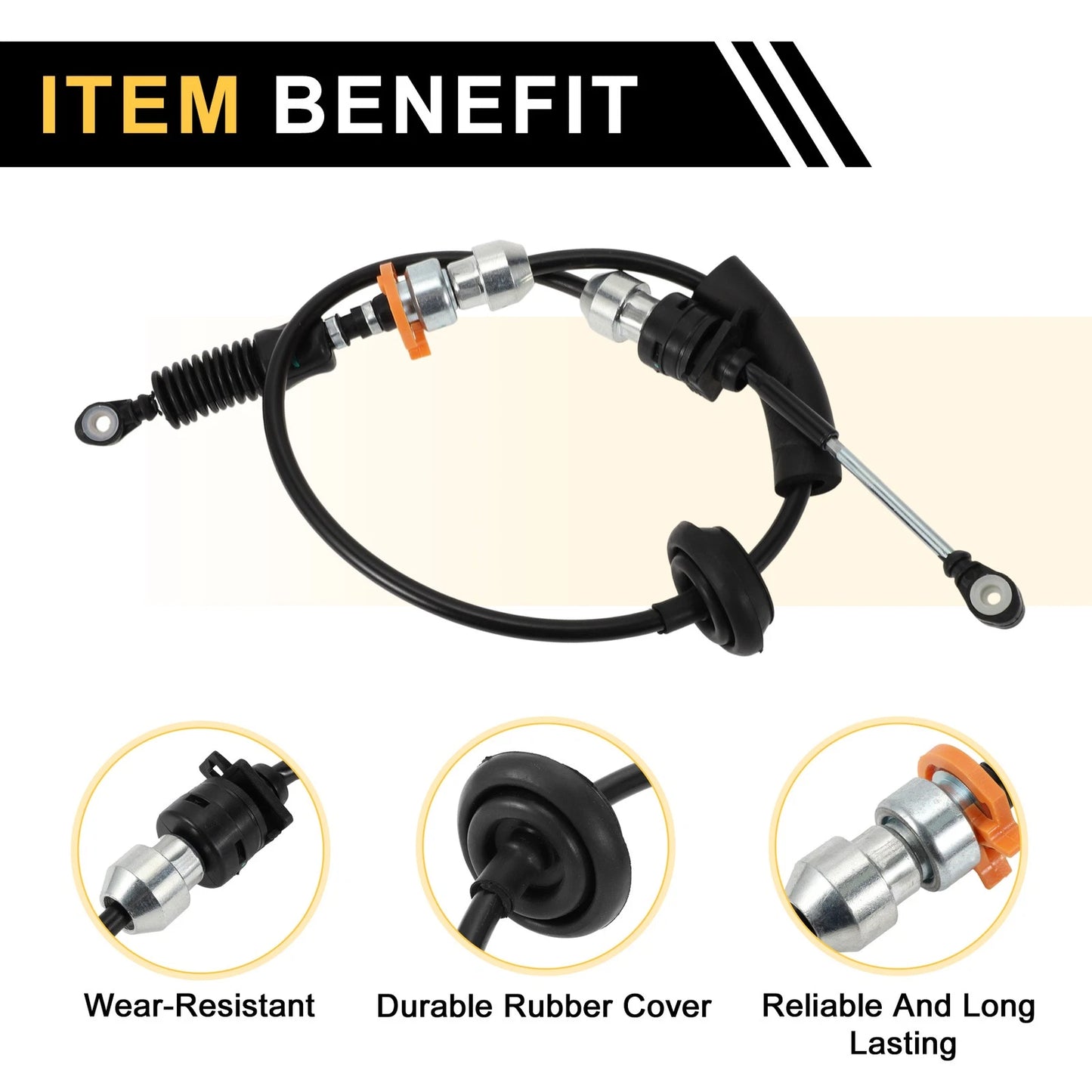 Auto Transmission Gear Shifter Cable for Jeep Wrangler (2007-2018)